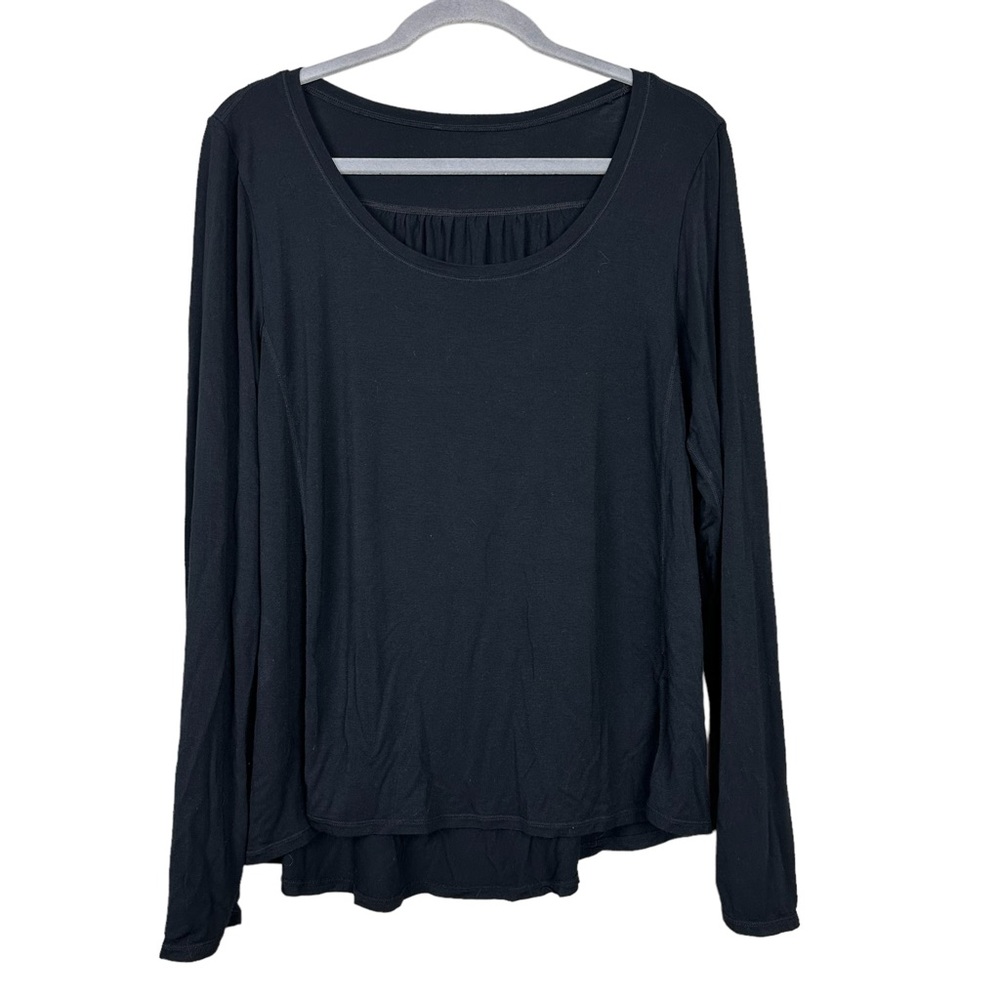 Black Long Sleeve Women's Tee - Picture 2 of 6